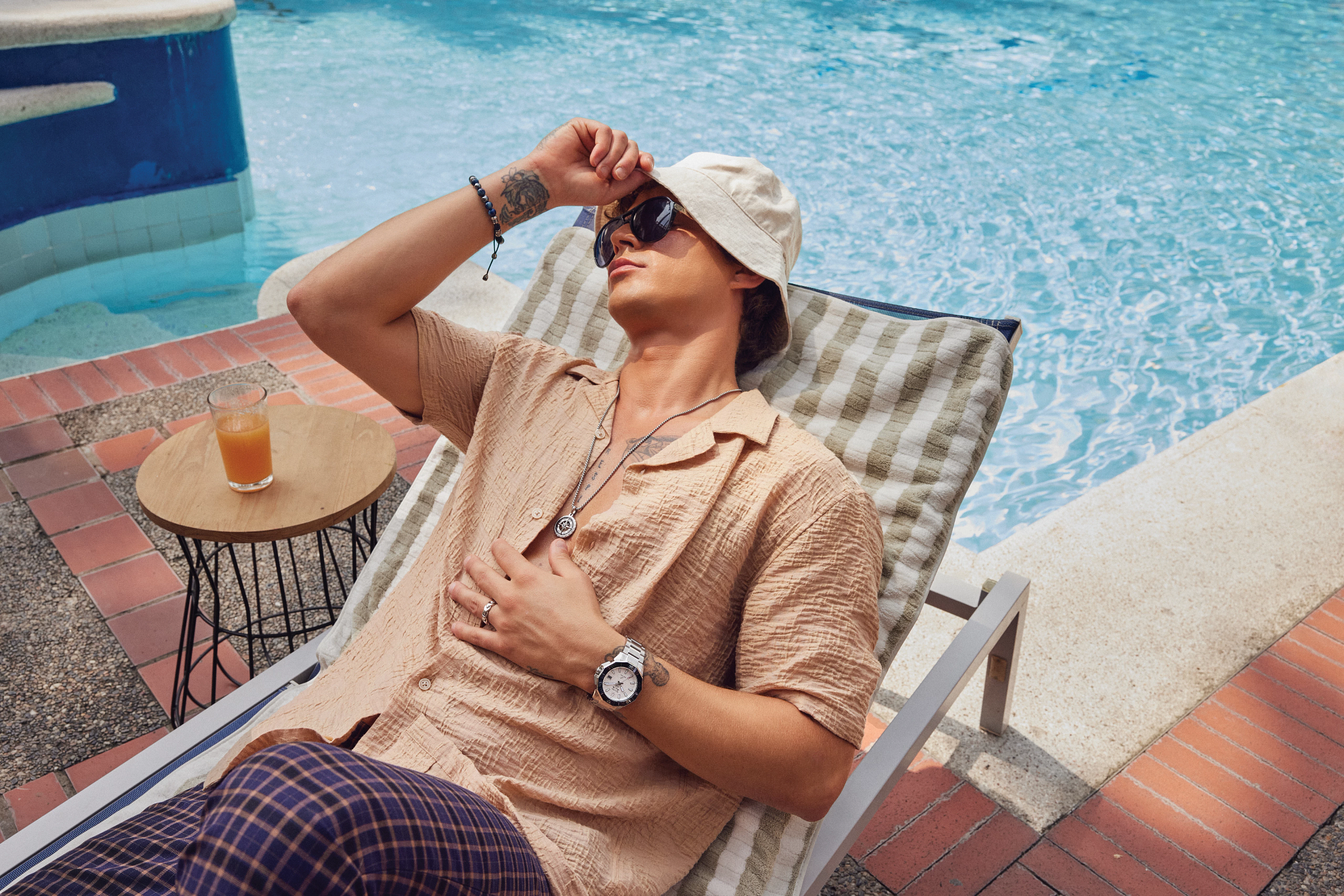 White Dial Stainless Steel Bracelet Marine Star 96B426 | Bulova